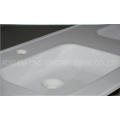 foshan cheap commercial mounting above cabinet bathroom basin